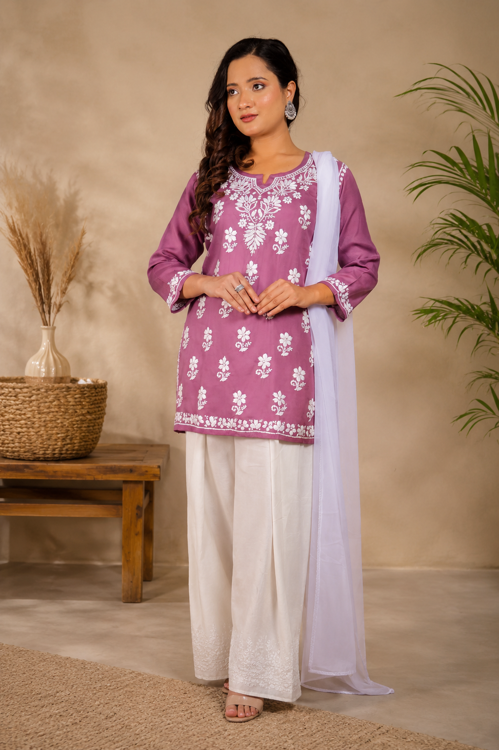 Floral Printed Designer Short Kurti